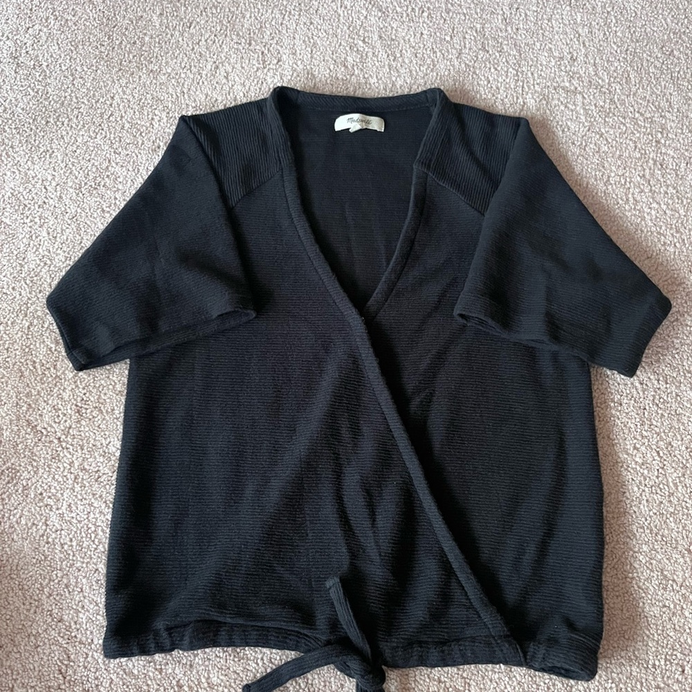 Madewell Black V-Neck Sweater